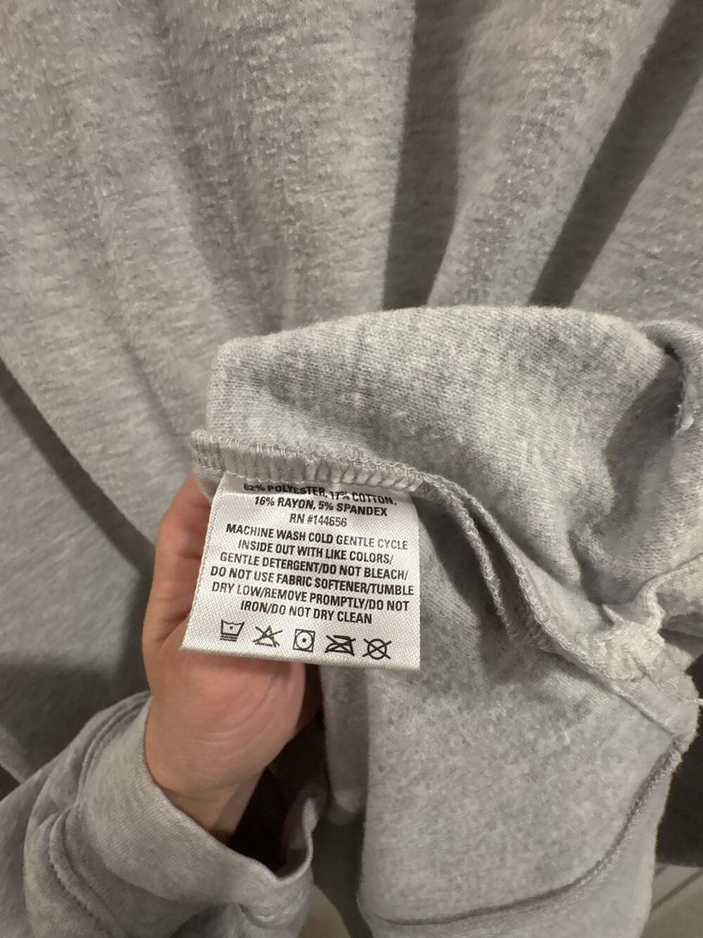 Authentic Nebraska Omaha Maverick Hoodie Size L Grey Cotton Blend Pullover - Picture 4 of 7